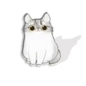 Grey and White Cat Stud Earrings for Cat Lovers